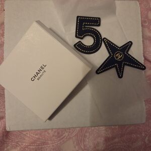 CHANEL Navy and Gold Star and Number 5 Patches